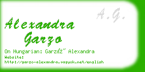 alexandra garzo business card